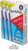 Paper Mate Stick Blue Ink 1.0mm Ballpoint Pens Medium Point 36 Count 3 P... - $18.52