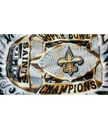 NEW ORLEANS SAINTS TShirt XL SUPER BOWL XLIV CHAMPIONS 100% Cotton FREE ... - £14.12 GBP