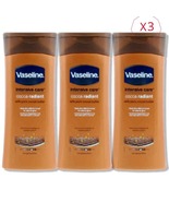 3 x Vaseline Cocoa Radiant Intensive Lotion for Dry Skin Body 200 ml  - £23.43 GBP