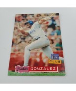 1994 Topps Juan Gonzalez #261 HR Club Texas Rangers Baseball Card - $1.00