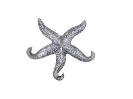 [Pack Of 2] Rustic Silver Cast Iron Wall Mounted Decorative Metal Starfish Tripl - £54.95 GBP