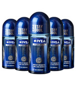 3 x Nivea Men Cool Kick Deodorant Roll On 24 hrs 50 ml / 1.7 fl oz - £27.89 GBP