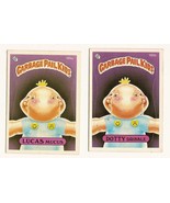 1986 Garbage Pail Kids Cards Series 5 195a lucas mucus / 195b dotty drib... - $5.05