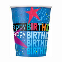 Cosmic Birthday - 9oz Paper Cups (8ct) - £2.37 GBP