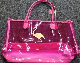 DEI Brand ~ Pink Flamingo Design ~ See Through ~ 13&quot; x 18&quot; Tote Bag - £20.97 GBP