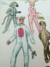 Vintage Childs Costume Pattern Size 6 Bunny Cat Simplicity 9050 31729 1970s - $11.87