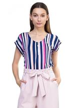Zip Up Stripe Shirt - $31.99