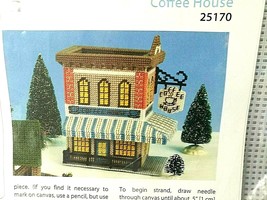 COFFEE HOUSE Plastic Canvas Kit Mary Maxim Town Building Cafe 7 x 9 x 10... - £21.26 GBP