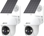 Anran 2K Security Camera Wireless Outdoor, Solar Outdoor Camera, Q01W 2 ... - £176.09 GBP