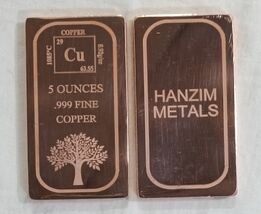 5 oz x 1 Piece, Copper Bar Bar Bar .999 Fine, Pure Polished Copper Finis... - $28.72