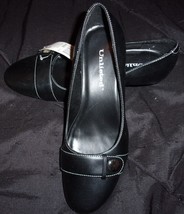 Women Unlisted Black Slip-On Dress Shoes Low Heel Size 7 New With Tag - $114.02 MXN