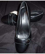 Women Unlisted Black Slip-On Dress Shoes Low Heel Size 7 New With Tag - $5.99