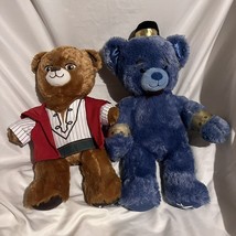 Build-A-Bear Disney Aladdin &amp; Genie Bears Plush Set Rare Collector Live Action - $35.79