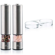Bundle of Electric Salt &amp; Pepper Grinder Set UN1 and Acrylic Salt and Pe... - $153.89