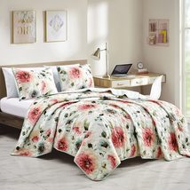 ESCA 3-Piece Helbah Vintage Black and Red Rose Floral Design Reversible Bed Bedd - £36.95 GBP+