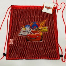 Disney PIXAR Cars Red Black String Drawstring Backpack for kids, party favor - £6.22 GBP
