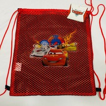 Disney PIXAR Cars Red Black String Drawstring Backpack for kids, party favor - £5.94 GBP