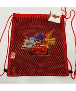 Disney PIXAR Cars Red Black String Drawstring Backpack for kids, party f... - £6.25 GBP