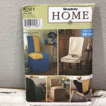 Simplicity Home Decorating Pattern 8261 Chair Covers Uncut - $9.89