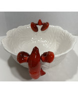 Ceramic Tray Red Lobster White California USA 616 Vintage - $61.65