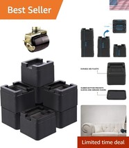 8 Pack of Adjustable Square Bed Risers - Enhance Storage &amp; Accessibility - $51.00