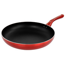 Better Chef 12in Silver Metallic Non Stick Gourmet Fry Pan in Red - $66.69