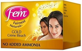 Fem Special Golden Glow Creme Bleach With 24K Gold Dust, Gives Glowing Skin- 8 g - £9.59 GBP