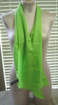 Bright Green Fashion Scarf Vintage Rectangular - $14.99