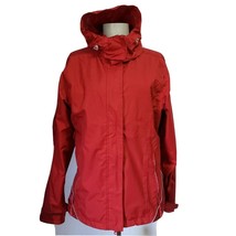 Womens red Hooded Ski Jacket Waterproof size M /10 UK TCM Tchibo - £22.82 GBP