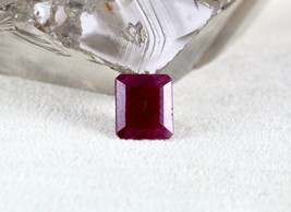 NATURAL RED UNTREATED RUBY OCTAGON CUT 5.17 CTS ASTROLOGY GEMSTONE RING ... - $1,760.60 MXN