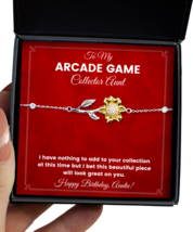 Arcade Game Collector Aunt Bracelet Birthday Gifts - Sunflower Bracelet  - $49.95