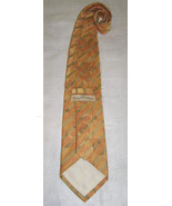 TOMMY BAHAMA SILK TIE - GOLD,SAGE,RUSSET DAMASK PATTERN- DIAGONAL STRIPE... - $4.95