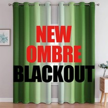 G2000 Blackout Curtains &amp; Drapes for Bedroom Living Room 84 Inches Long Green - £44.27 GBP
