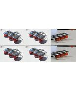 Mini Outside Tri Marker Light Set Visor Bolt On Custom Truck Red Amber 6... - $125.68