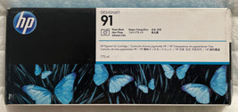 HP 91 Photo Black Ink Cartridge C9465A DesignJet Z6100 Genuine Sealed Re... - £78.75 GBP
