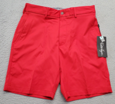 Walter Hagen Chino Shorts Mens 30 Red  9&quot; Inseam Golf Moisture Wicking N... - $27.76