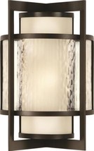 Sconce Wall Singapore Moderne Outdoor 2-Light Dark Bronze Patina Off-White - £3,643.58 GBP