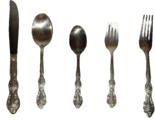 WM A Rogers Sectional Oneida Silverplate - VALLEY ROSE - 5 PIECE PLACE S... - $10.00