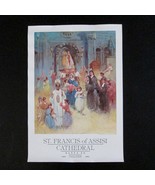 Vladan Stiha Poster St Francis Of Assisi Santa Fe Church Century Of Fait... - $89.07