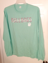 georgia BULLDOGS Woman&#39;s Blue Long Sleeve Crew Neck T-Shirt - Size: L - $14.22