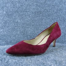 Via Spiga  Women Pump Heel Shoes Red Suede Size 7 Medium - £19.84 GBP