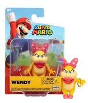 Super Mario Wendy with Wand 2.5&quot; Figure New in Package - £9.33 GBP