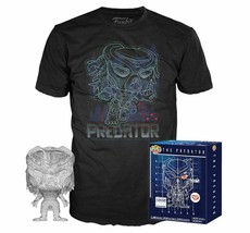 Funko Pop Movie Predator #620 Pop &amp; Medium Tee Movie Collector Bundle New - £19.97 GBP