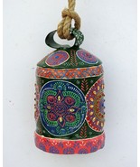 Vintage Swiss Cow Bell Metal Decorative Emboss Hand Painted Farm Animal ... - £77.07 GBP