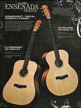 Fender Ensenada Dreadnought ESD-10 Mini Jumbo ESM-10 acoustic guitar 8 x 11 ad - £3.31 GBP