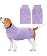 BEAUTYZOO Small Dog Sweater -Turtleneck Pullover Classic Cable Knit Fuzz... - $27.89