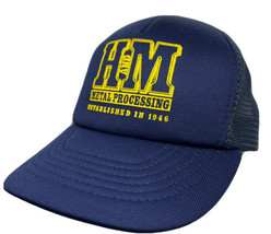 Vintage H and M Metal Processing Est 1946 Akron OH Mesh Back Snapback Hat Cap - £15.26 GBP