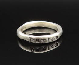 925 Sterling Silver - Vintage Engraved Paxton Band Ring Sz 7.5 - RG25468 - $30.29