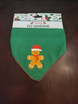 Holiday Pet Bandana Gingerbread Size Small - $12.75
