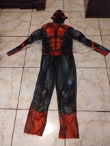 Marvel Spiderman Muscle Far From Home Boys Costume With Miles Morales Mask Sound - £18.90 GBP